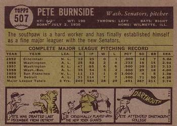 Pete Burnside  baseball card collectible - Main Image 2