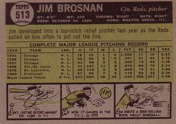 Jim Brosnan  baseball card collectible - Main Image 2
