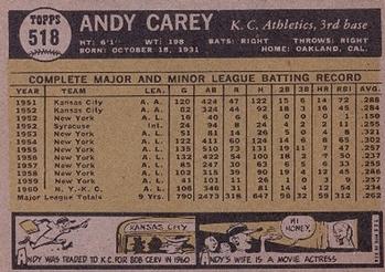 Andy Carey  baseball card collectible - Main Image 2