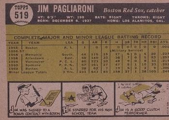 Jim Pagliaroni  baseball card collectible - Main Image 2