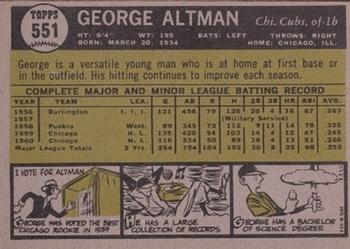 George Altman  baseball card collectible - Main Image 2