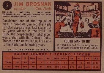 Jim Brosnan  baseball card collectible - Main Image 2