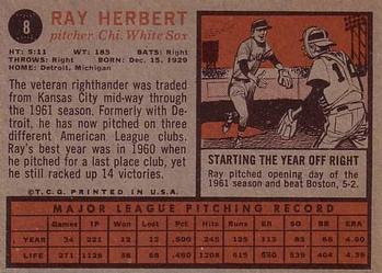 Ray Herbert  baseball card collectible - Main Image 2