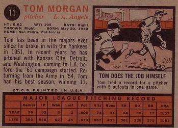 Tom Morgan  baseball card collectible - Main Image 2
