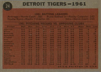 Detroit Tigers  baseball card collectible - Main Image 2