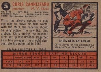 Chris Cannizzaro  baseball card collectible - Main Image 2