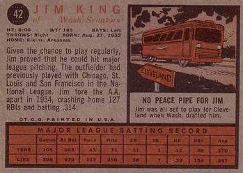 Jim King  baseball card collectible - Main Image 2