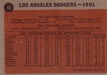 Los Angeles Dodgers  baseball card collectible - Main Image 2