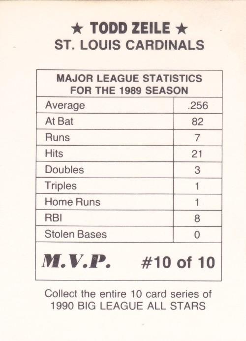 Todd Zeile  baseball card collectible - Main Image 2
