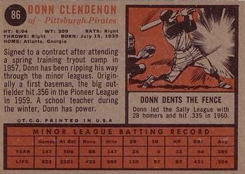 Donn Clendenon  baseball card collectible - Main Image 2