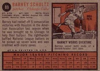 Barney Schultz  baseball card collectible - Main Image 2