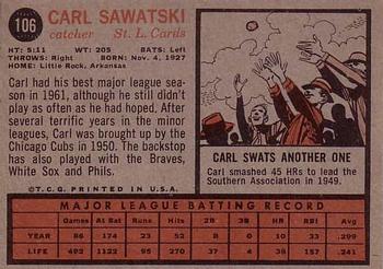 Carl Sawatski  baseball card collectible - Main Image 2