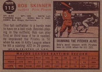Bob Skinner  baseball card collectible - Main Image 2