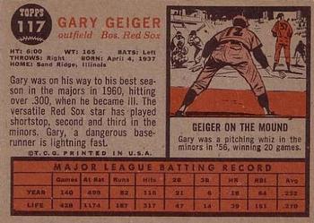 Gary Geiger  baseball card collectible - Main Image 2