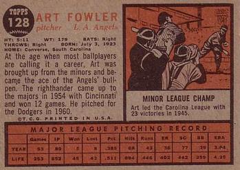 Art Fowler  baseball card collectible - Main Image 2