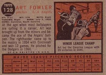 Art Fowler  baseball card collectible - Main Image 2