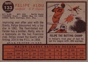 Felipe Alou  baseball card collectible - Main Image 2