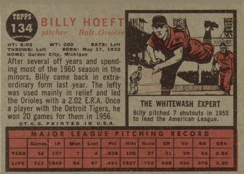 Billy Hoeft  baseball card collectible - Main Image 2