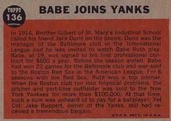 Babe Joins the Yanks  baseball card collectible - Main Image 2