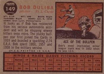 Bob Duliba  baseball card collectible - Main Image 2