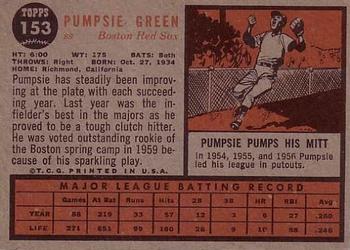 Pumpsie Green  baseball card collectible - Main Image 2