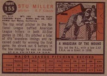 Stu Miller  baseball card collectible - Main Image 2