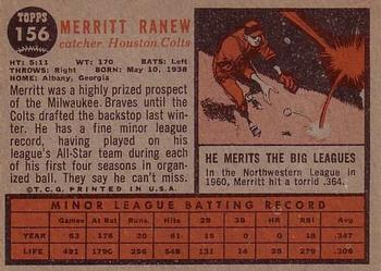 Merritt Ranew  baseball card collectible - Main Image 2
