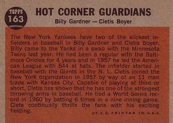Hot Corner Guardians (Clete Boyer / Billy Gardner)  baseball card collectible - Main Image 2