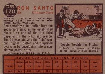 Ron Santo  baseball card collectible - Main Image 2