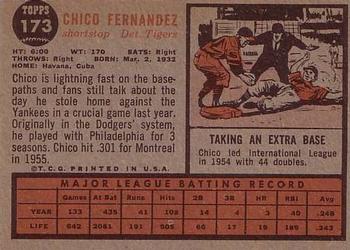 Chico Fernandez  baseball card collectible - Main Image 2