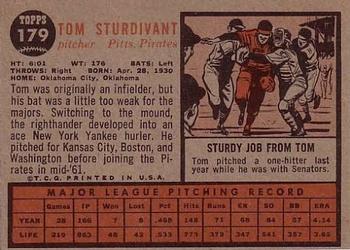 Tom Sturdivant  baseball card collectible - Main Image 2