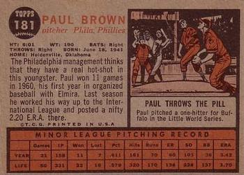 Paul Brown  baseball card collectible - Main Image 2