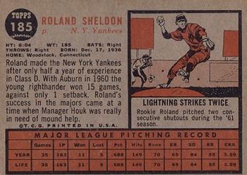 Roland Sheldon  baseball card collectible - Main Image 2