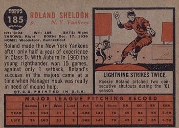 Roland Sheldon  baseball card collectible - Main Image 2