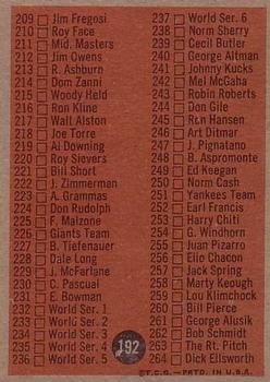 3rd Series Checklist: 177-264  baseball card collectible - Main Image 2