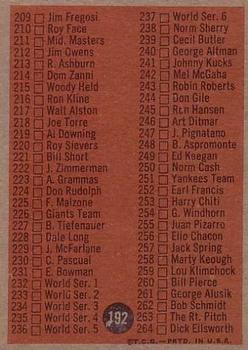 3rd Series Checklist: 177-264  baseball card collectible - Main Image 2