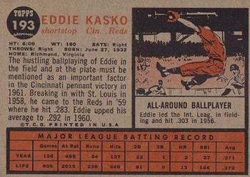 Eddie Kasko  baseball card collectible - Main Image 2