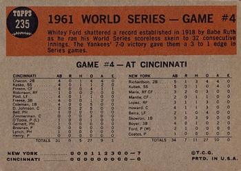 World Series Game #4 - Ford Sets New Mark  baseball card collectible - Main Image 2