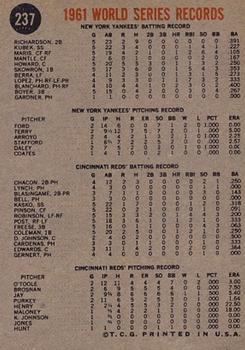 1961 World Series - The Winners Celebrate  baseball card collectible - Main Image 2