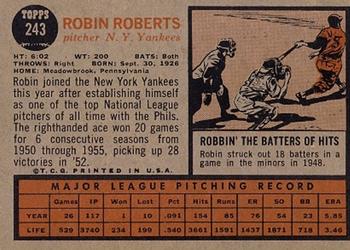 Robin Roberts  baseball card collectible - Main Image 2