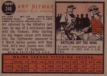Art Ditmar  baseball card collectible - Main Image 2
