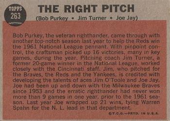 The Right Pitch (Bob Purkey / Jim Turner / Joe Jay)  baseball card collectible - Main Image 2
