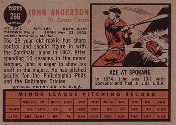 John Anderson  baseball card collectible - Main Image 2