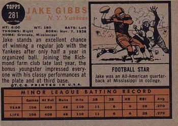 Jake Gibbs  baseball card collectible - Main Image 2