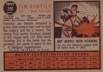 Jim Gentile  baseball card collectible - Main Image 2