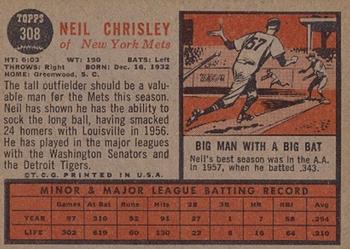 Neil Chrisley  baseball card collectible - Main Image 2