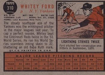 Whitey Ford  baseball card collectible - Main Image 2