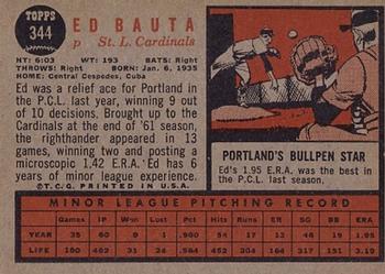 Ed Bauta  baseball card collectible - Main Image 2