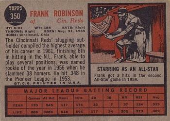 Frank Robinson  baseball card collectible - Main Image 2