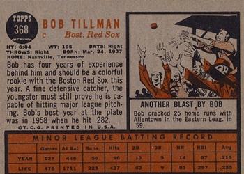 Bob Tillman  baseball card collectible - Main Image 2